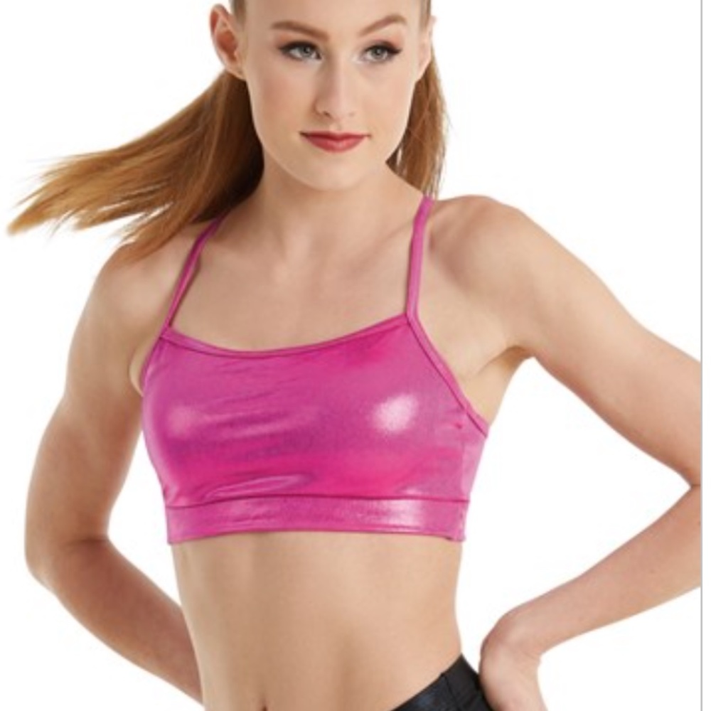 NWT Balera Metallic Racerback Bra Top